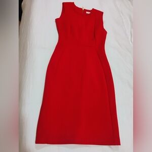 Calvin Klein Red Sleeveless Dress